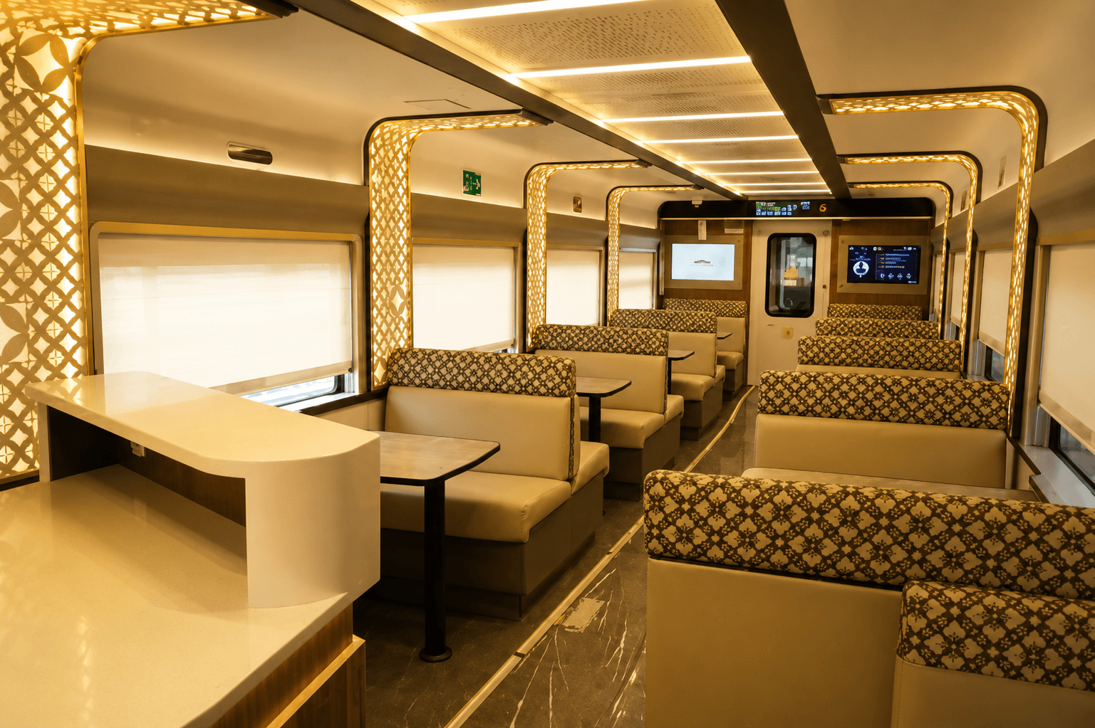 Railway Dining Car interior